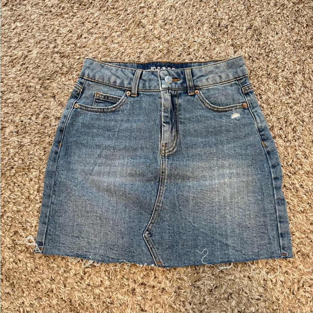 Wild Fable Blue Denim Mini Skirt